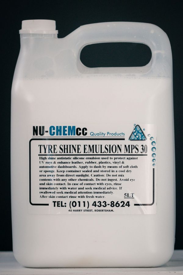 Tyre Shine (Emulsion) MPS30: Car Wash Products