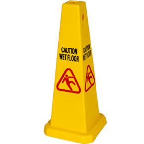 Wet floor sign cone